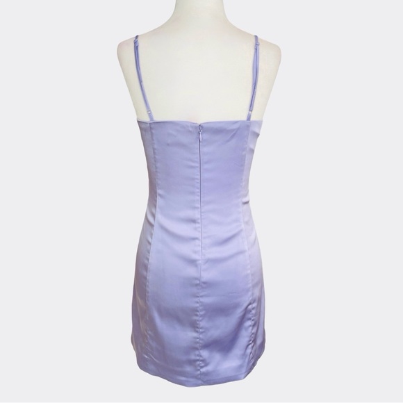 Aritzia Sunday Best Shimmer Mini Dress Lavender 6 NWT - Picture 6 of 15